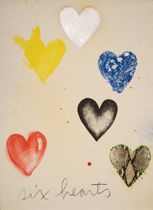 Jim Dine - Six Hearts - Original Prints - 1970's - Gallery TEN - Modern Art