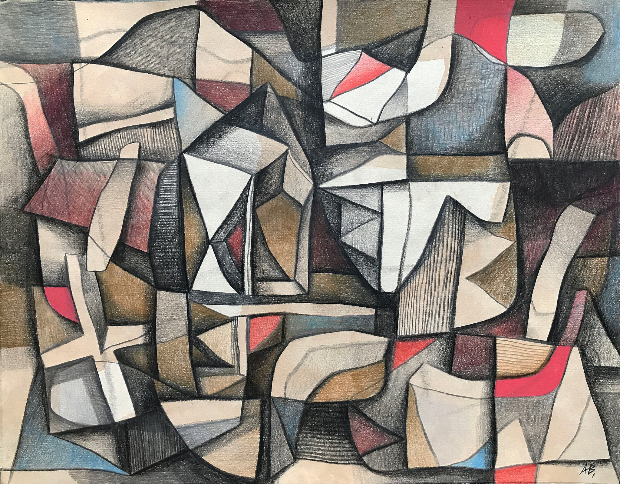 Gallery TEN - Alfons Bytautas - Unique - Homeland - mixed media - Scottish Artist - LAF25