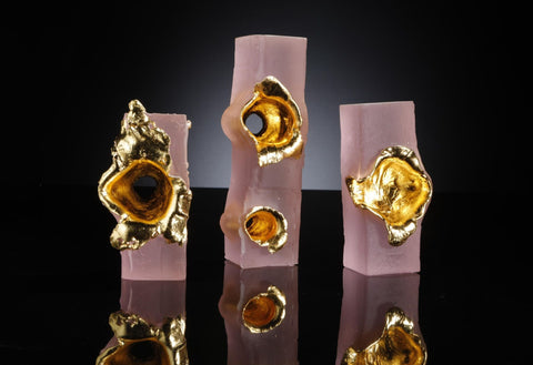 Karen Browing - Miss Spent Youth Pink - Gallery TEN - Art Glass - Contemporary Art - British Art Fair