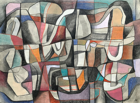 Gallery TEN - Alfons Bytautas - Unique - Homeland - mixed media - Scottish Artist - LAF25