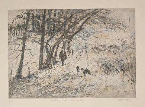 Victoria Crowe - Landscape - Original Print - Edinburgh Gallery - Graal Press - Contemporary Art