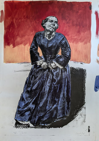 Paula Rego - Come to Me - Original Lithograph - Unique work - Hand coloured - Original Prints - Iconic 