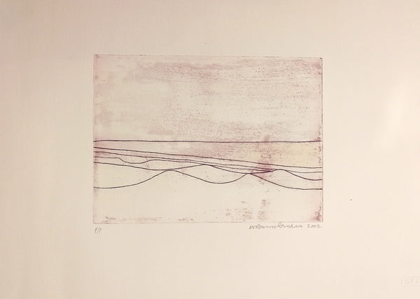 Six Lines - Wilhelmina Barns Graham - Gallery TEN - Original Print - Etching - Scottish Gallery