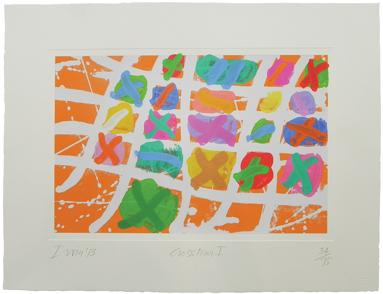 Albert Irvin - Crosstown I - Gallery Ten - Works on Paper - Modern Prints - Original Print -  Modern & Contemporary