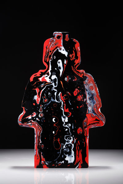 Whispering Sweet Nothings - Supersize - Cast Glass Figure - Gallery TEN - Contemporary Art Glass