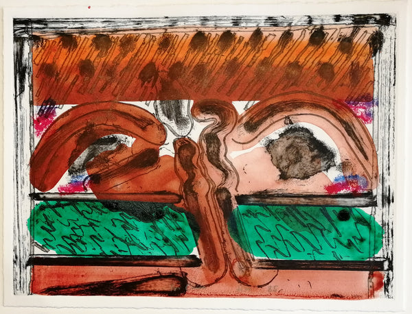 Howard Hodgkin - DH in Hollywood - Gallery TEN - Original Print - Etching -Modern British Artist