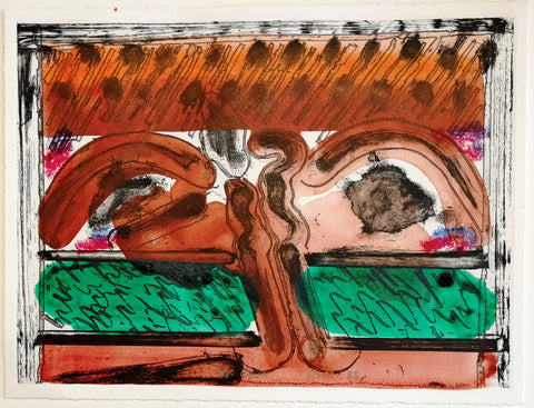 Howard Hodgkin - DH in Hollywood - Gallery TEN - Original Print - Etching -Modern British Artist