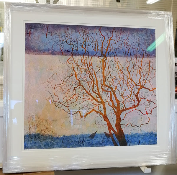 Framed and Float mounted - Victoria Crowe - Original Print - Winter Garden - Museum Glass - Edinburgh Gallery - Works on Paper