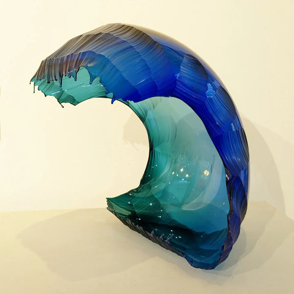 Graham Muir - Contemporary Art Glass - Waveform - Glass Art - Glass Blowing - Scottish Gallery - Edinburgh