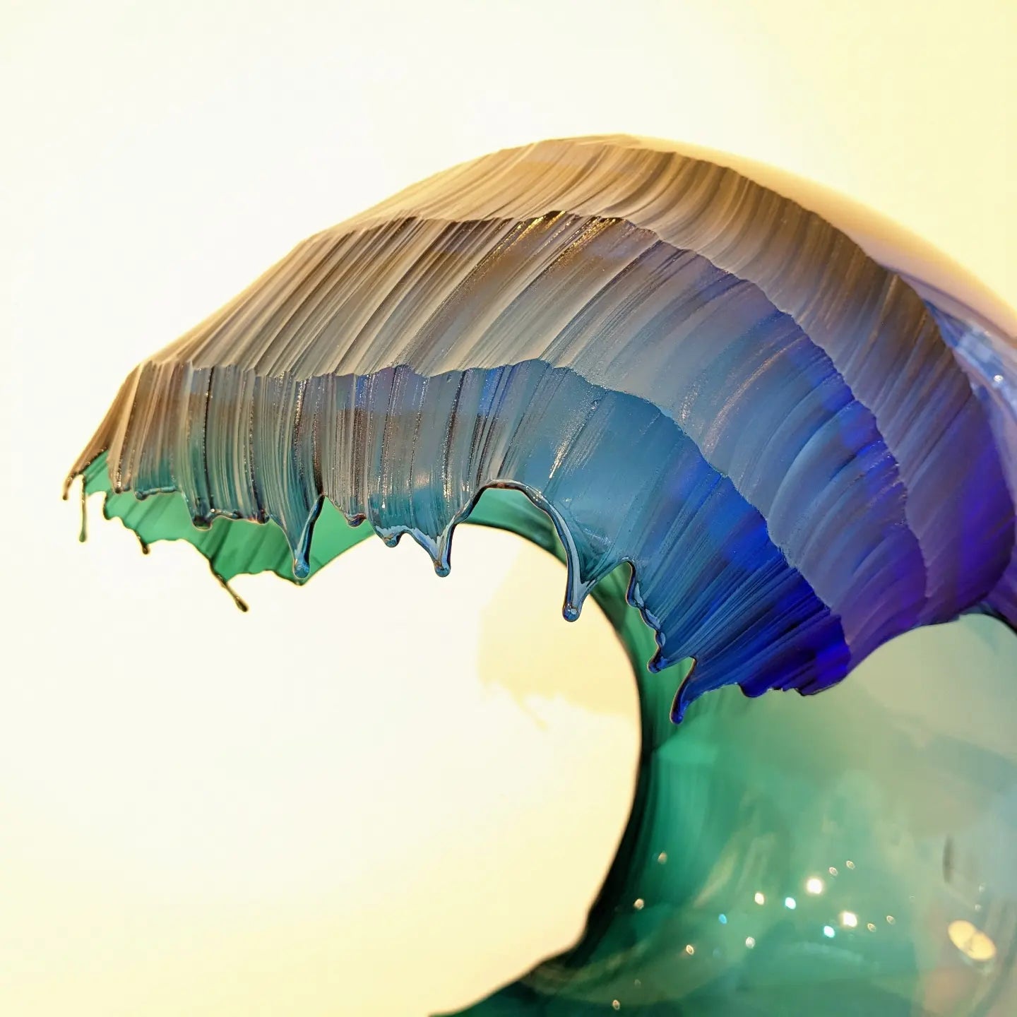 Graham Muir - Contemporary Art Glass - Waveform - Glass Art - Glass Blowing - Scottish Gallery - Edinburgh