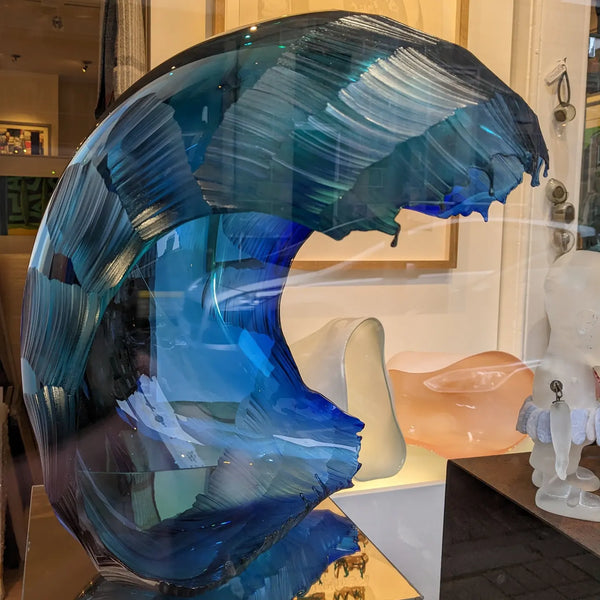 Graham Muir - Contemporary Art Glass - Waveform - Glass Art - Glass Blowing - Scottish Gallery - Edinburgh