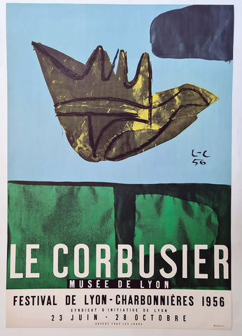 Le Corbusier - Original Poster - Lithograph - 1950s - RIAS - Gallery TEN - Edinburgh Gallery - Modern Art