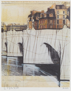 Christo - Le Pont Neuf - Original print - Modern Art - Gallery TEN - Edinburgh Gallery - RIAS